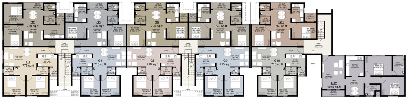 Images for Cluster Plan of Arun Saindhavi
