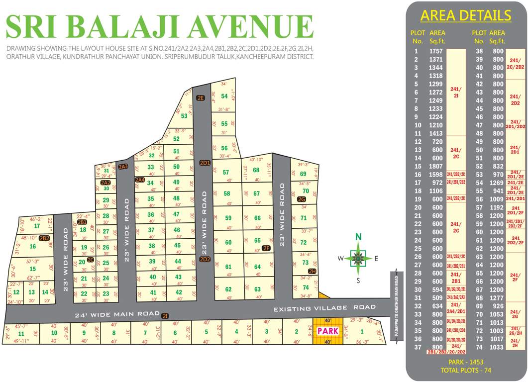 Images for Layout Plan of Rithika Sri Balaji Avenue