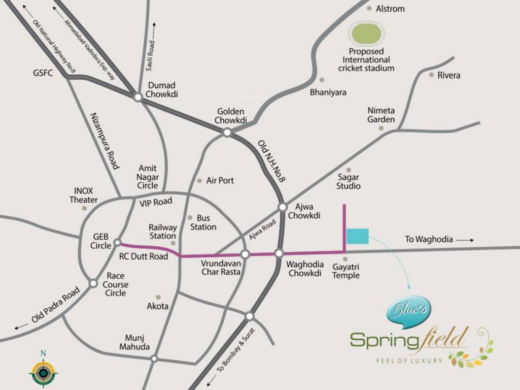 springfield Location Plan