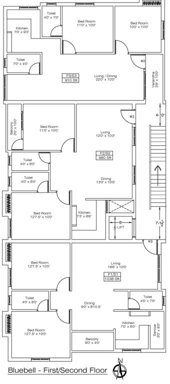 Images for Cluster Plan of JD Blue Bell