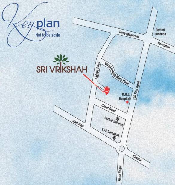Images for Location Plan of KVR Builders Sri Vrikshah
