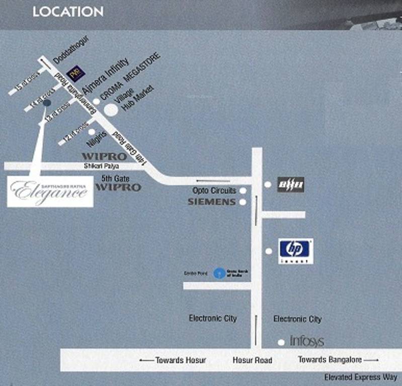 Images for Location Plan of Sapthagiri Ratna Elegance