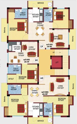 Images for Cluster Plan of Minnath Blossom