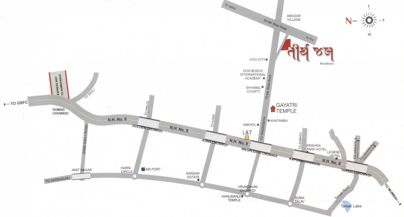 Images for Location Plan of Shree Radhe Tirth Jal Residency