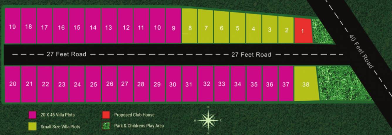 clear title properties little city Layout Plan