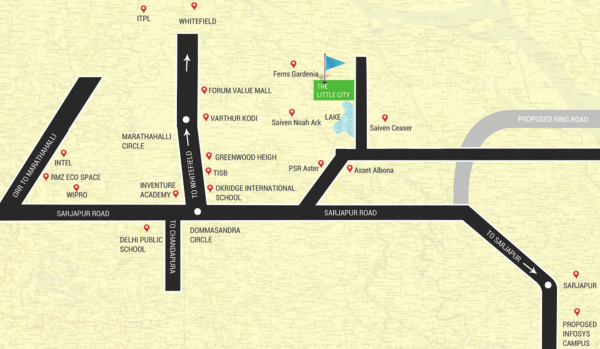 clear title properties little city Location Plan