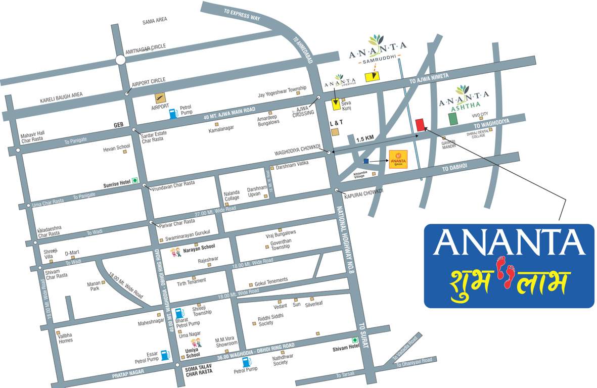  shubh labh Images for Location Plan of Ananta Shubh Labh