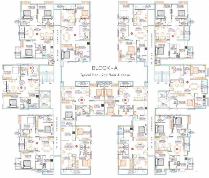 clear-title-properties cordelia Block A1 Cluster Plan from 2nd to 11th Floor