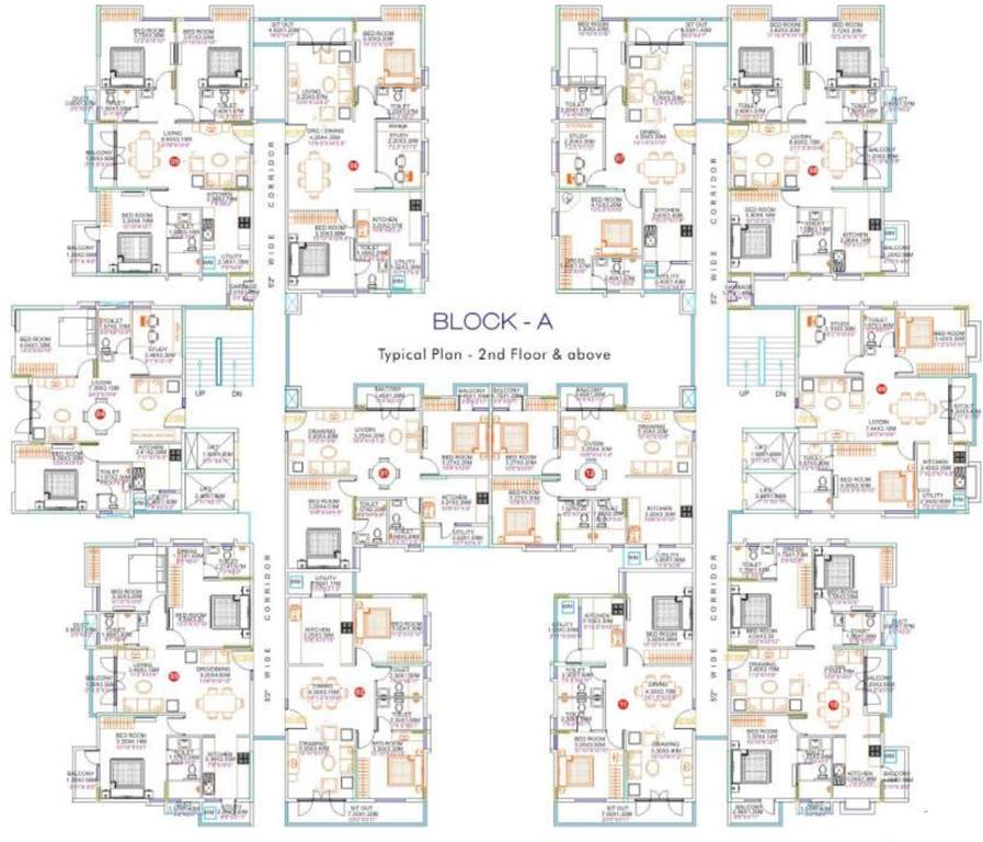 clear title properties cordelia Block A1 Cluster Plan from 2nd to 11th Floor