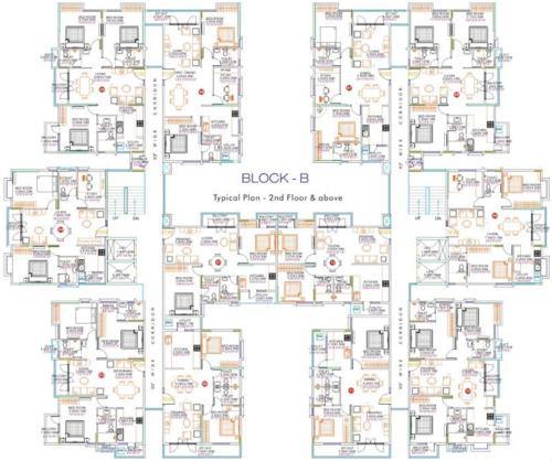 clear-title-properties cordelia Block B1 Cluster Plan from 2nd to 11th Floor