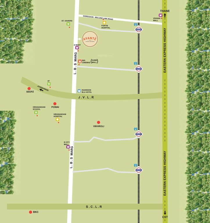 avante Images for Location Plan of Sheth Avante