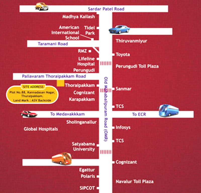 Images for Location Plan of Pushpanath Aradhana Homes