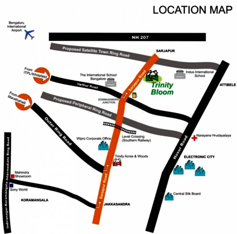 Images for Location Plan of Suraj Condominiums Trinity Bloom