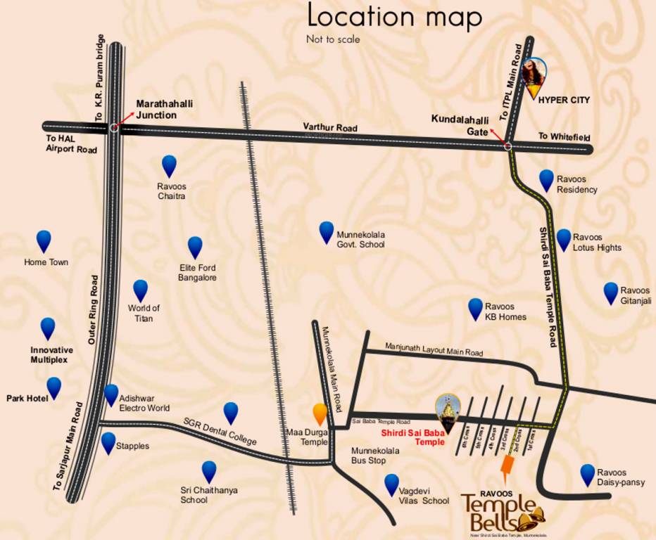 Images for Location Plan of Ravoos Developers Temple Bells