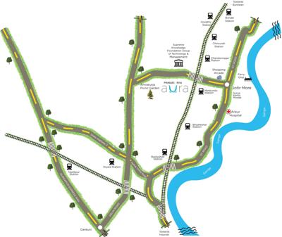  aura Images for Location Plan of Primarc and Riya group Aura