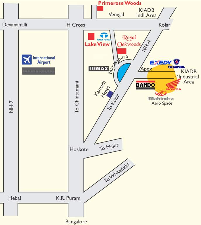 Images for Location Plan of Kadam Royal Oak Woods