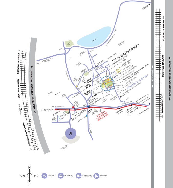  villas Images for Location Plan of Nahar Villas