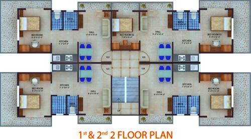 jet-infraventure-ltd shree-samartha Shree Samartha Cluster Plan from 1st to 2nd Floor