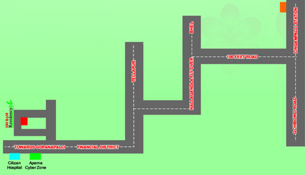 primark projects sri ram residency Location Plan