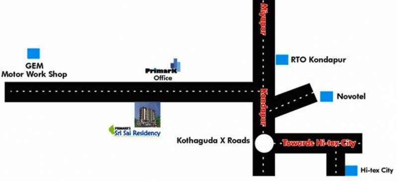 primark-projects sri-sai-residency Location Plan