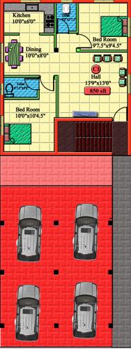 iniya-illam-constructions madambakkam Madambakkam Cluster Plan for Ground Floor