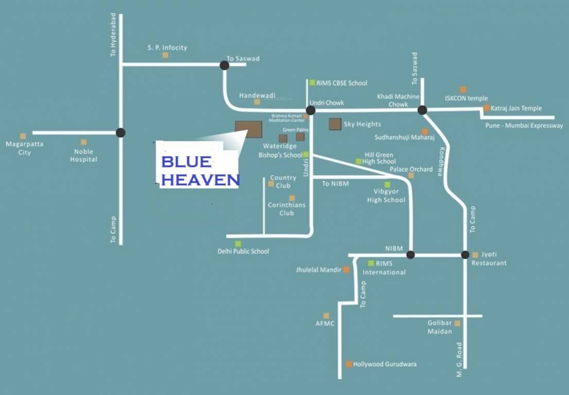 trimurti group blue heaven Location Plan