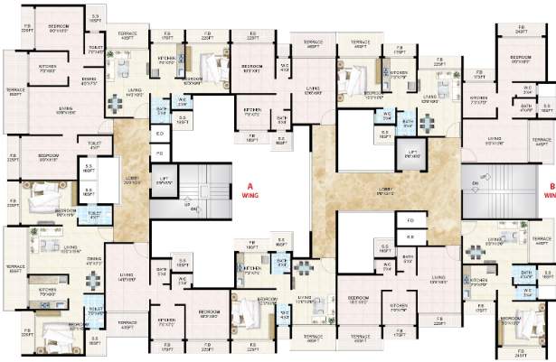  sai dham Tower 1 Cluster Plan