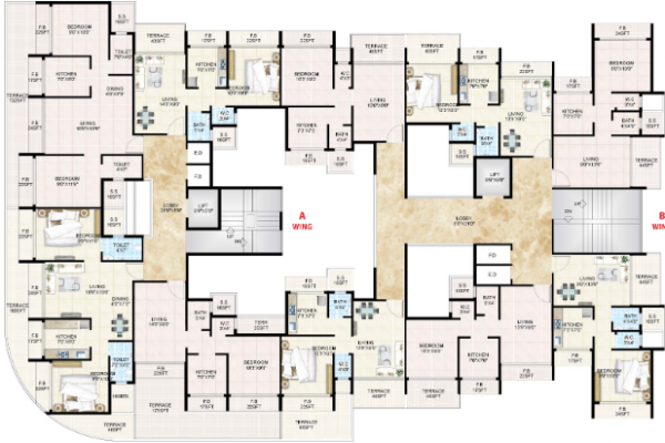 sai-dham Tower 2 Cluster Plan