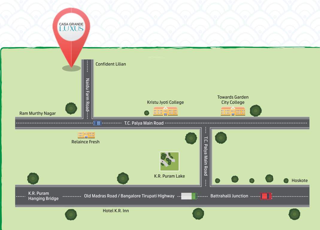  luxus Images for Location Plan of Casagrand Luxus