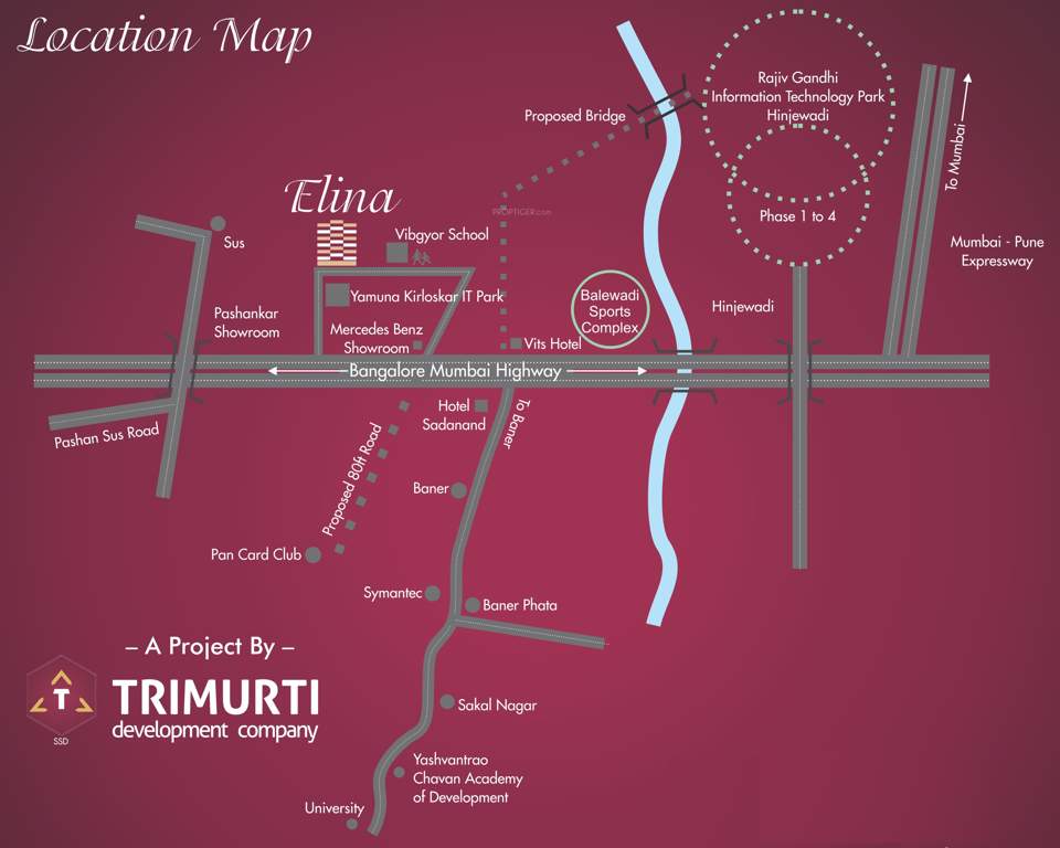  elina Images for Location Plan of Trimurti Elina