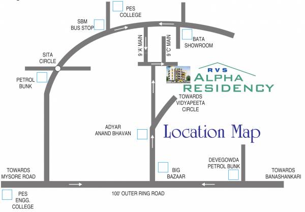 Images for Location Plan of RV Alpha Residency Images for Location Plan of RV Alpha Residency