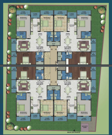 blue petals Master Plan