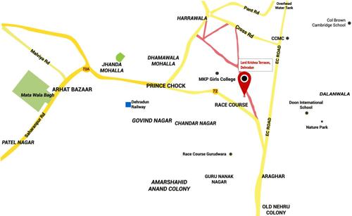 mahalaxmi-buildwell lord-krishna-terraces Location Plan