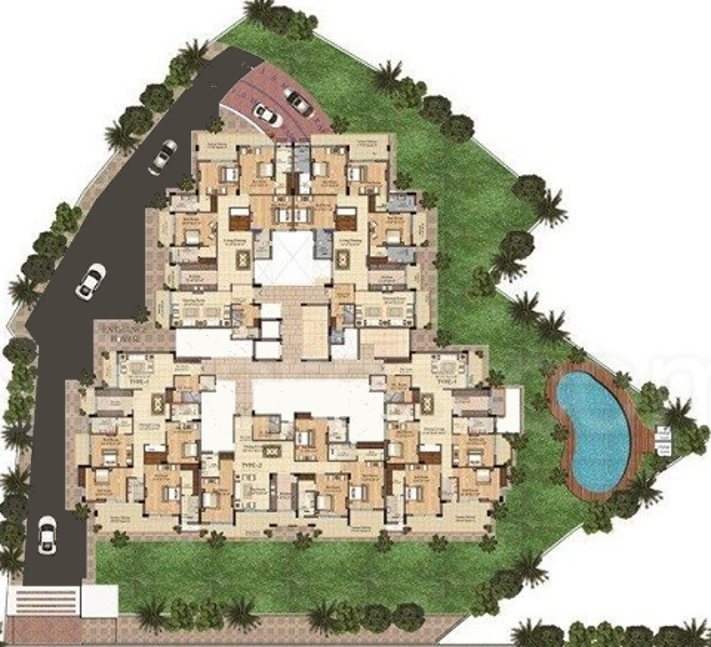 mahalaxmi buildwell lord krishna terraces Master Plan