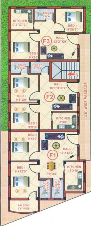 Images for Cluster Plan of Nellai Chandesh Apartments
