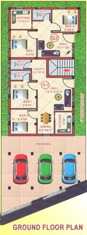 Images for Cluster Plan of Nellai Chandesh Apartments
