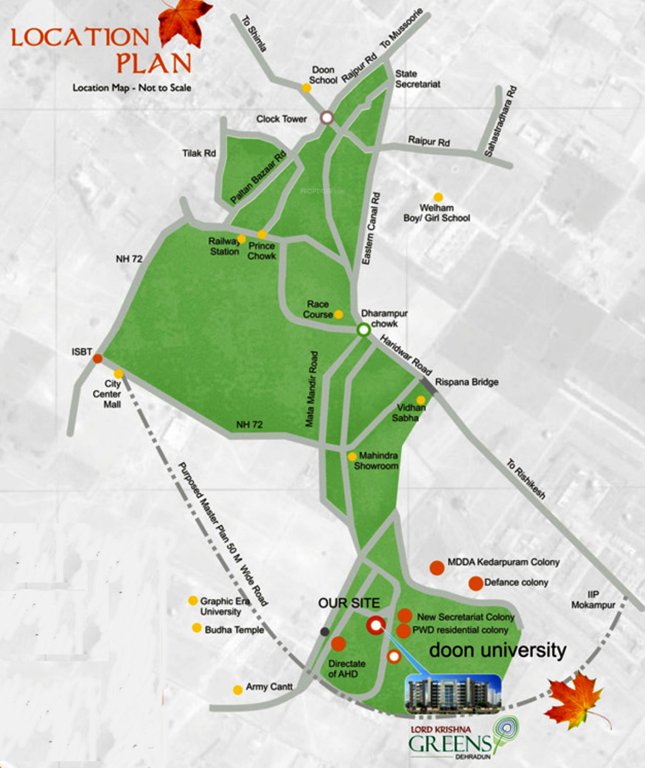 mahalaxmi buildwell lord krishna residency Location Plan