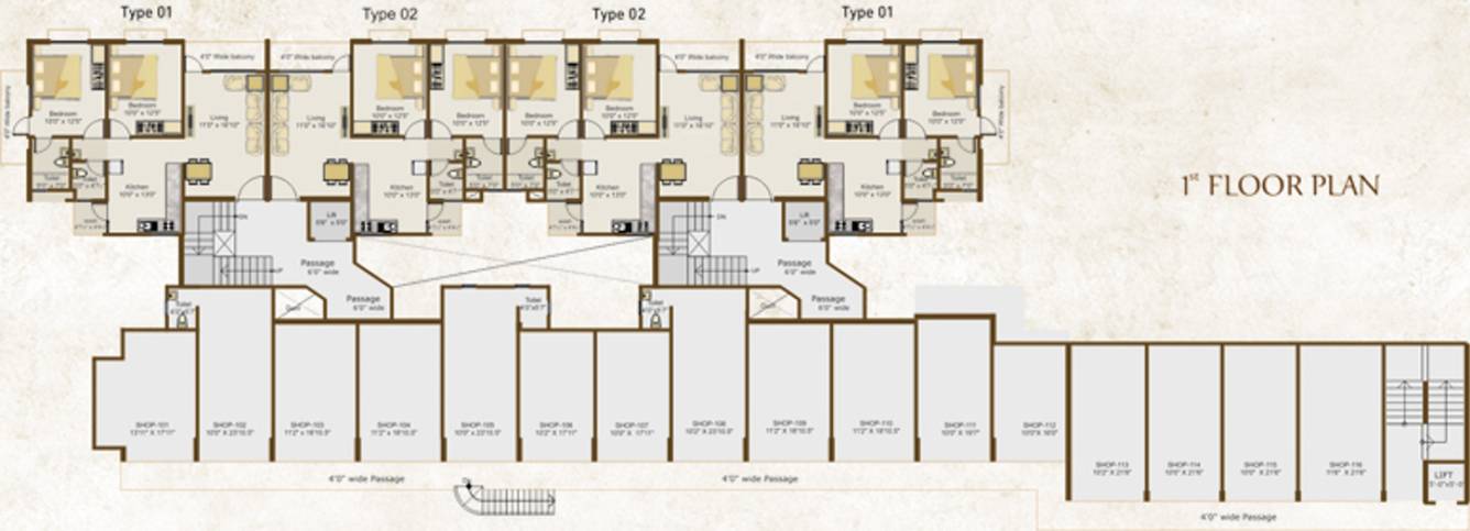Images for Cluster Plan of Narayan ResiCom