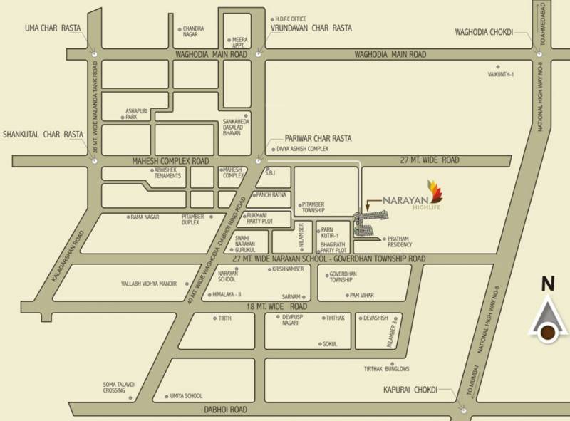 Images for Location Plan of Narayan Highlife Apartments