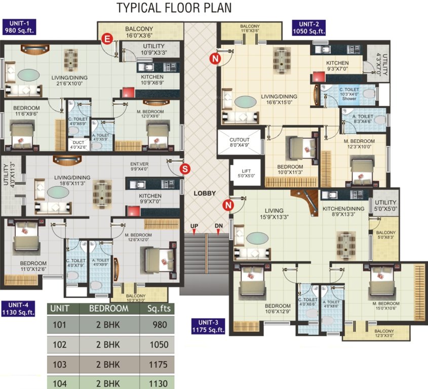 Images for Cluster Plan of GK Temple View