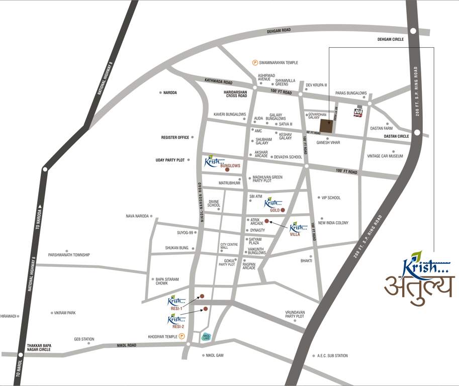  krish atulya Images for Location Plan of Savaliya Krish Atulya
