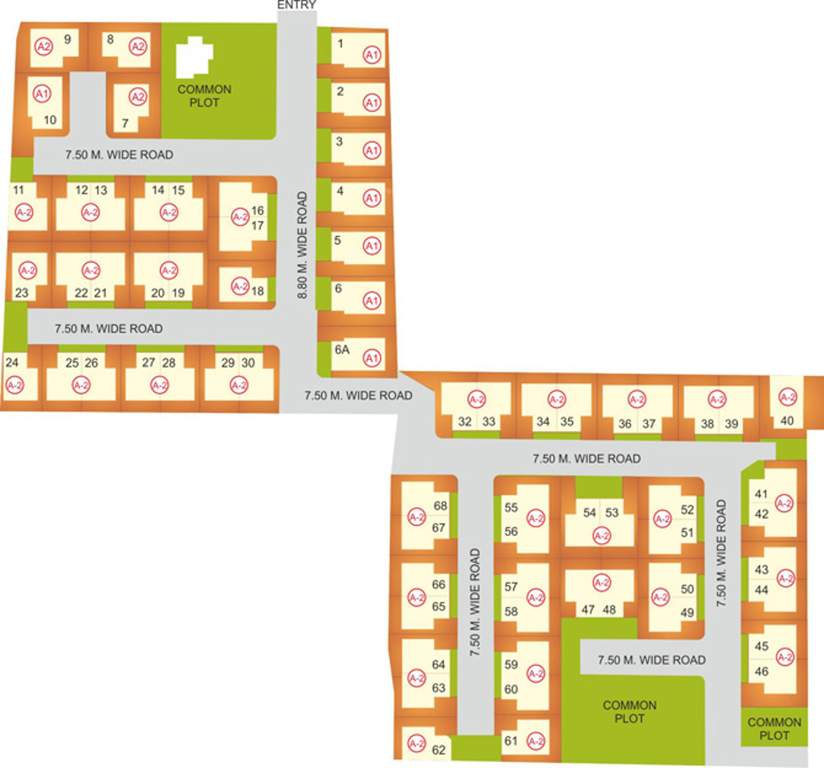  villas Images for Layout Plan of Narayan Villas
