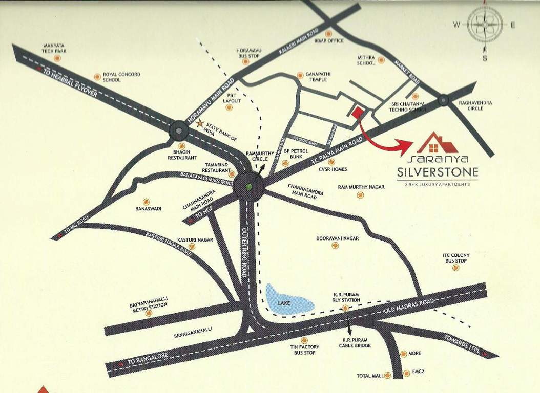 silver stone Images for Location Plan of Saranya Silver Stone