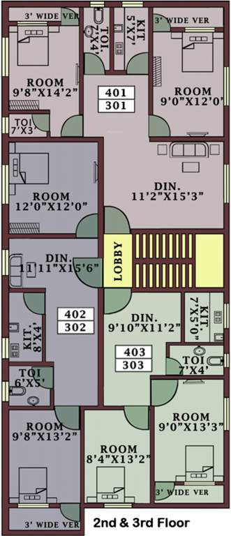 parivar enclave renovia Renovia Cluster Plan from 2nd & 3rd Floor