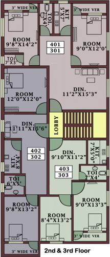 Renovia Cluster Plan from 2nd & 3rd Floor parivar-enclave renovia Renovia Cluster Plan from 2nd & 3rd Floor