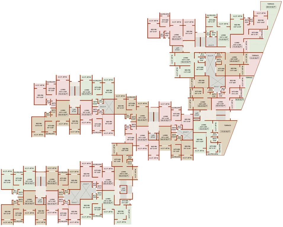 Images for Cluster Plan of Yash Manjiri Heights