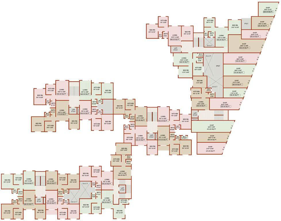 Images for Cluster Plan of Yash Manjiri Heights