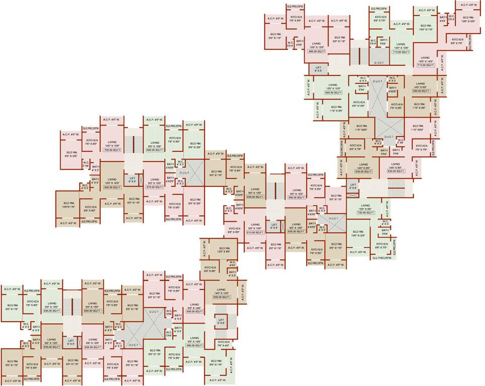 Images for Cluster Plan of Yash Manjiri Heights