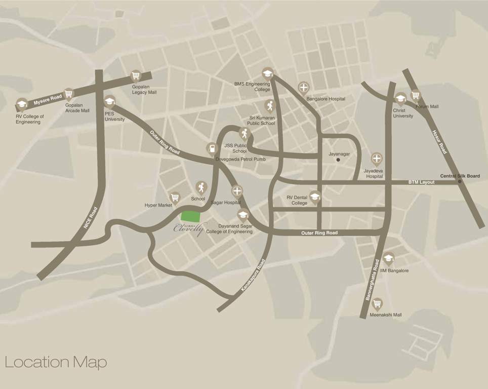 clovelly Images for Location Plan of Sobha Clovelly