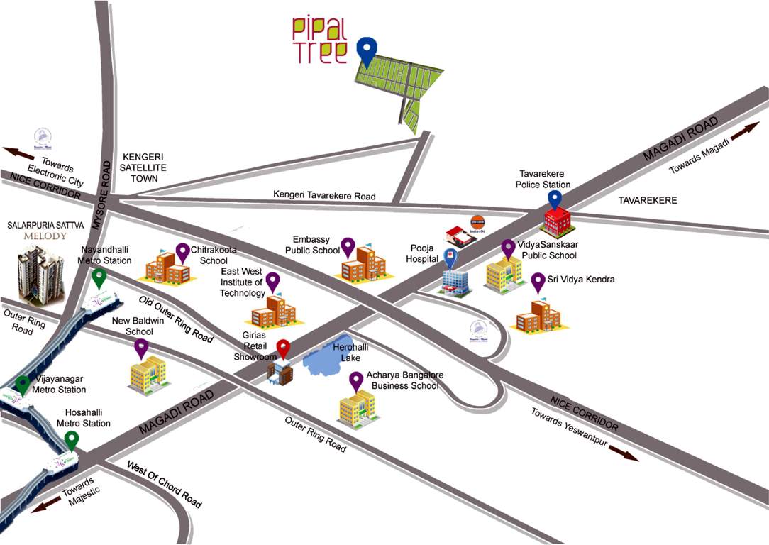 Images for Location Plan of Salarpuria Sattva Pipal Tree